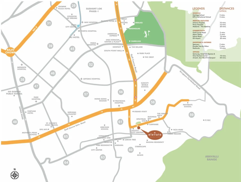 True Habitat Luxe Residency 112 Location Map