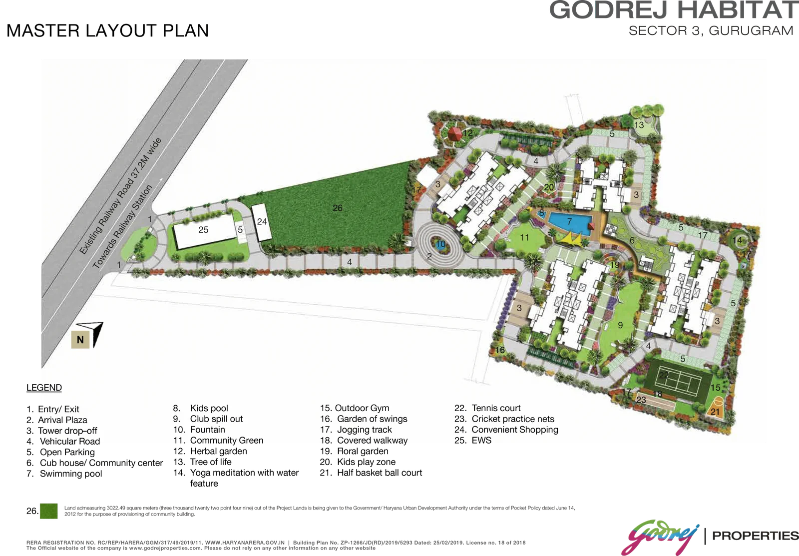True Habitat Luxe Residency 112 Location Map