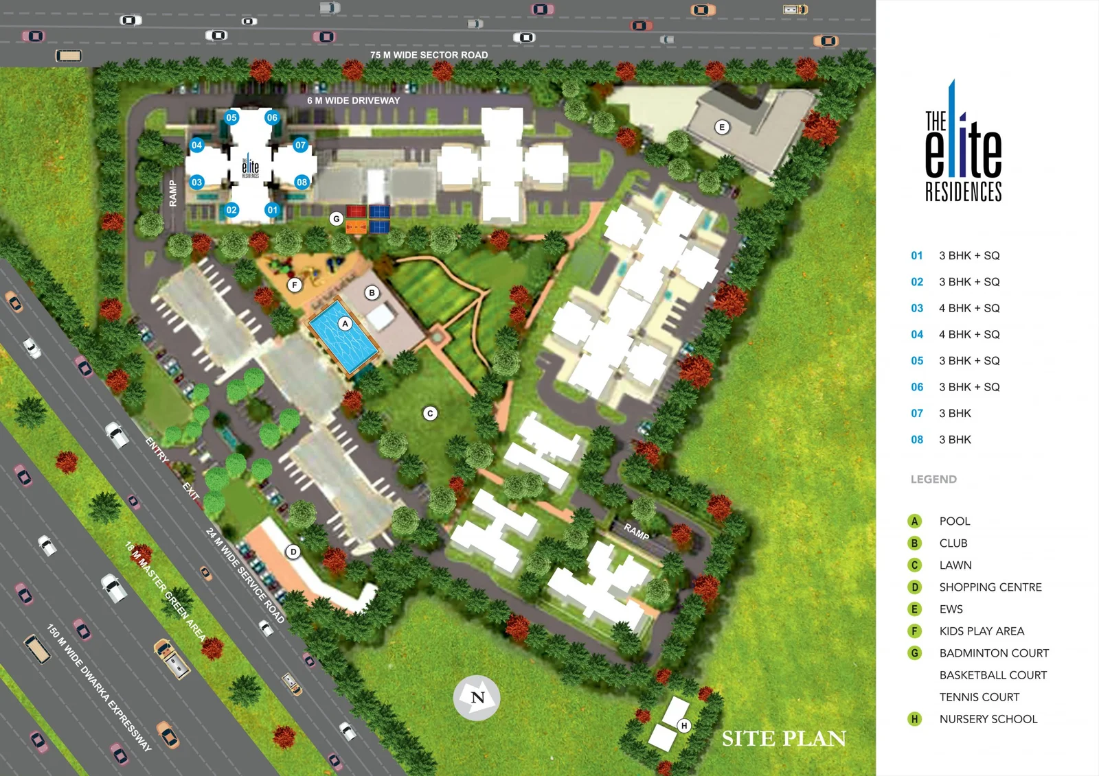 True Habitat Luxe Residency 112 Location Map