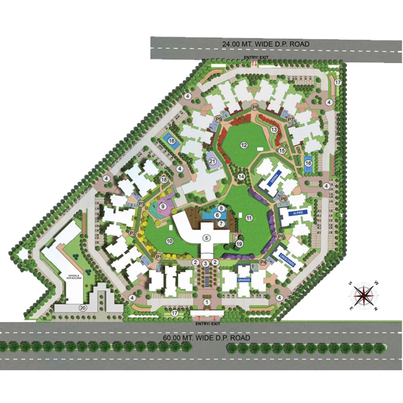 True Habitat Luxe Residency 112 Location Map
