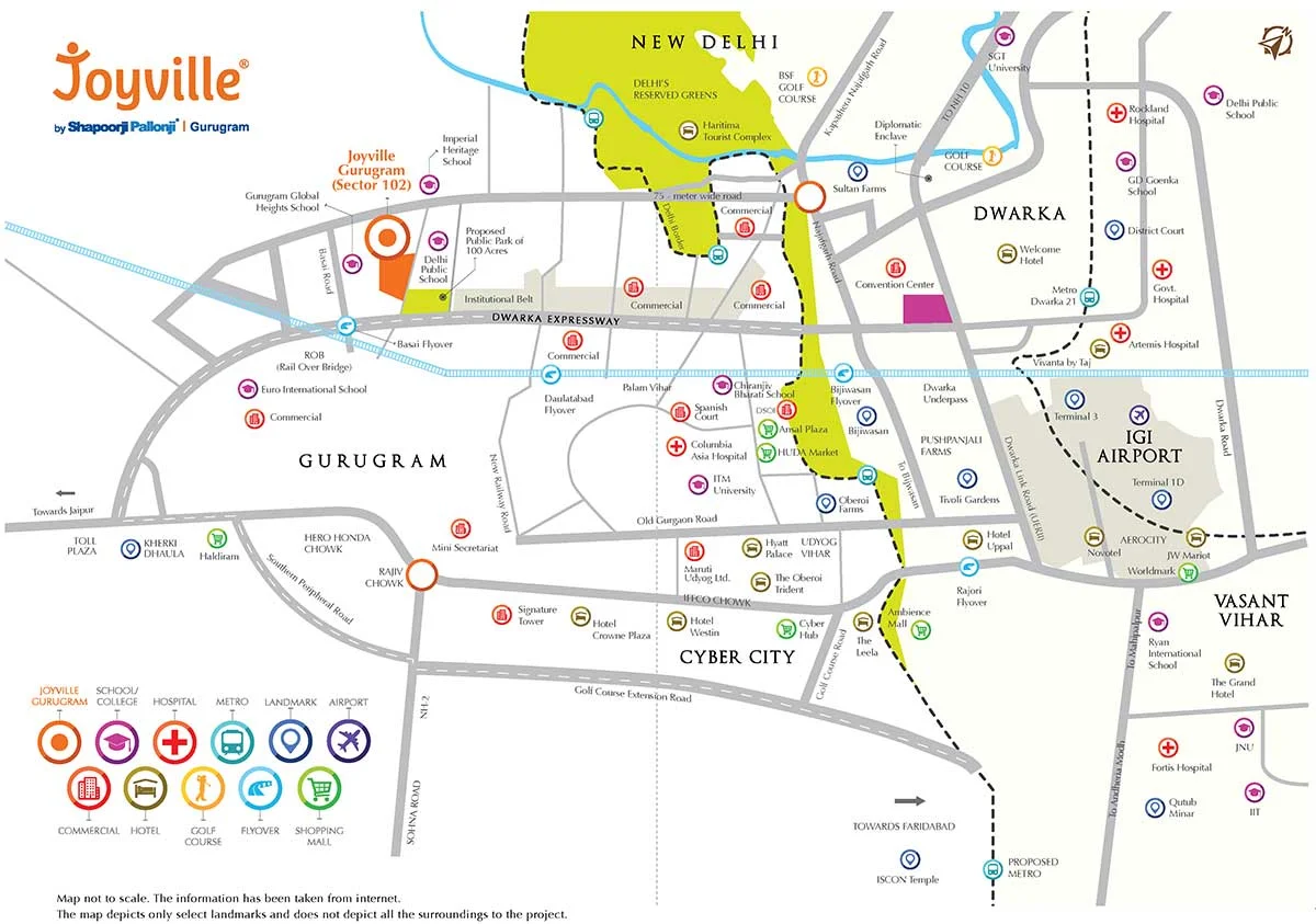 True Habitat Luxe Residency 112 Location Map