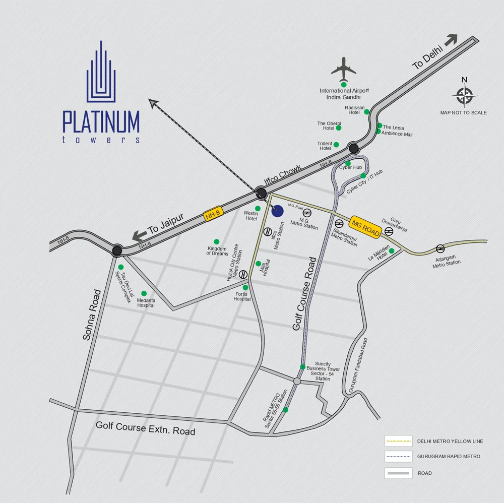 True Habitat Luxe Residency 112 Location Map
