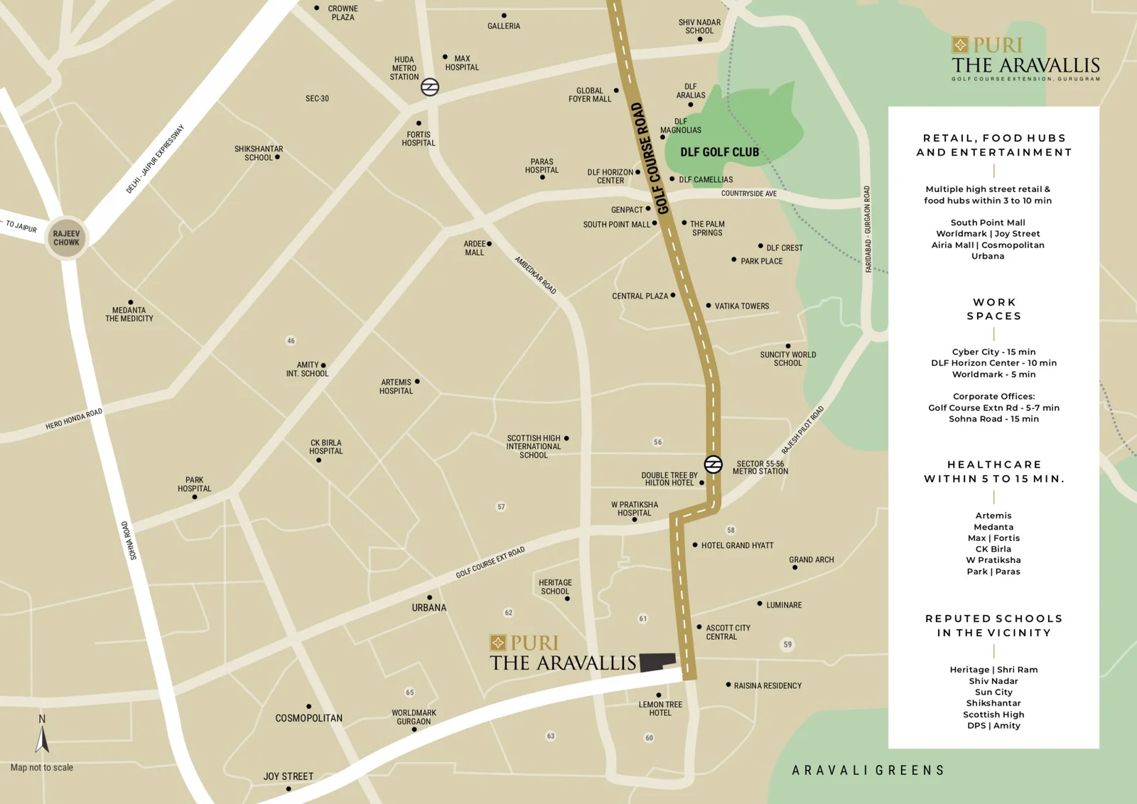 True Habitat Luxe Residency 112 Location Map