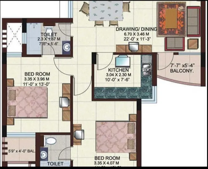 Ansal Town Floor Plan