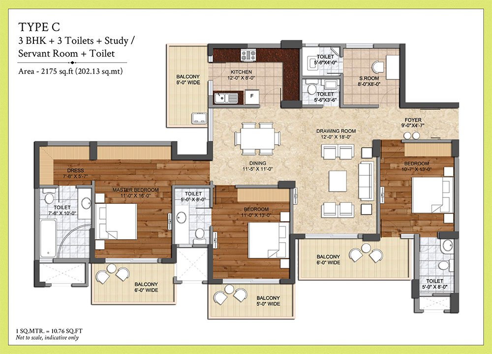 Ashiana Center Court Floor Plan